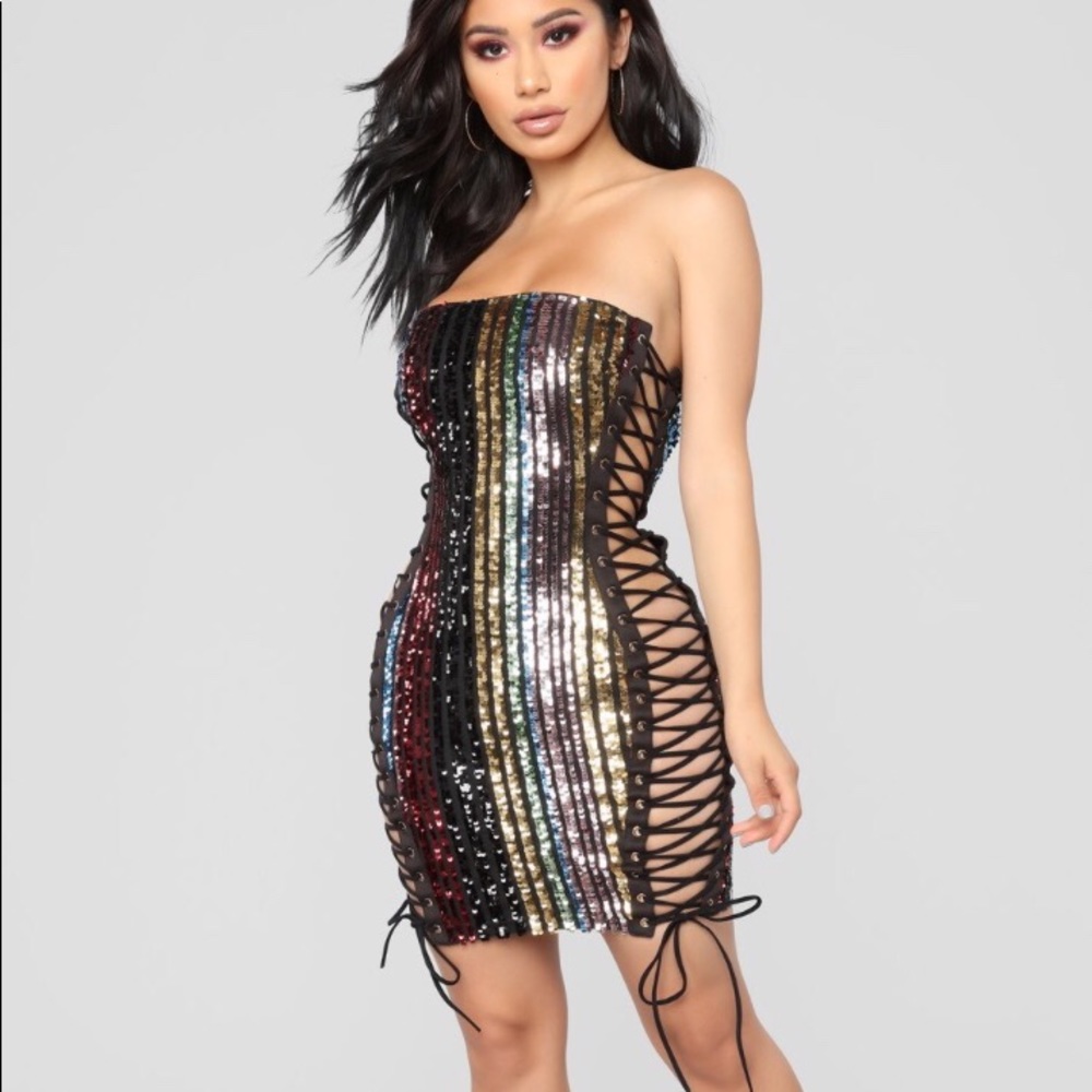 Sequin Multicolor Dress